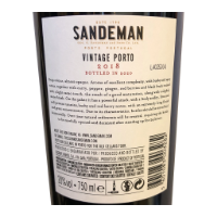 Imagem de Sandeman Vintage 2018 - Vinho do Porto